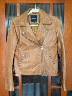 Madewell The Washed Leather Motorcycle Jacket